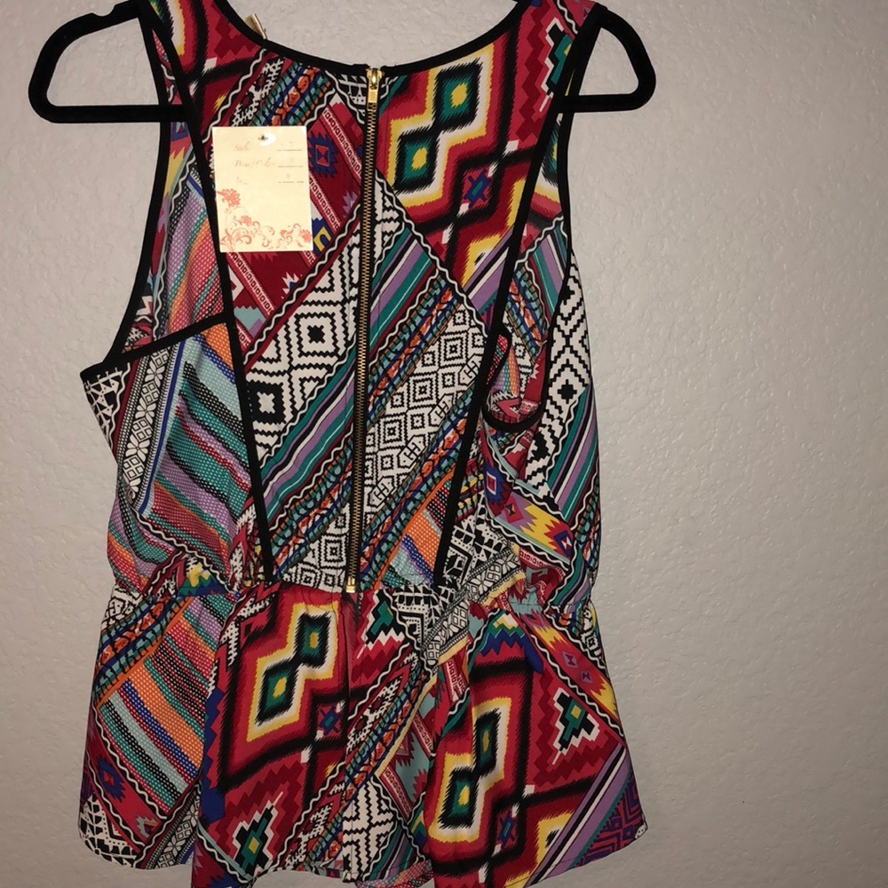 COPY - NWT new glory multicolor sleeveless blouse - Picture 3 of 8